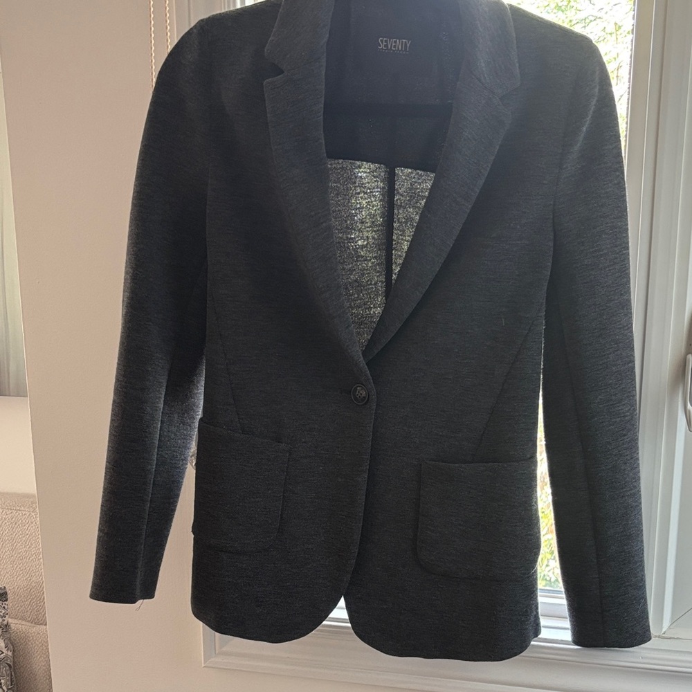 Seventy Sergio Tegon Charcoal Knit blazer